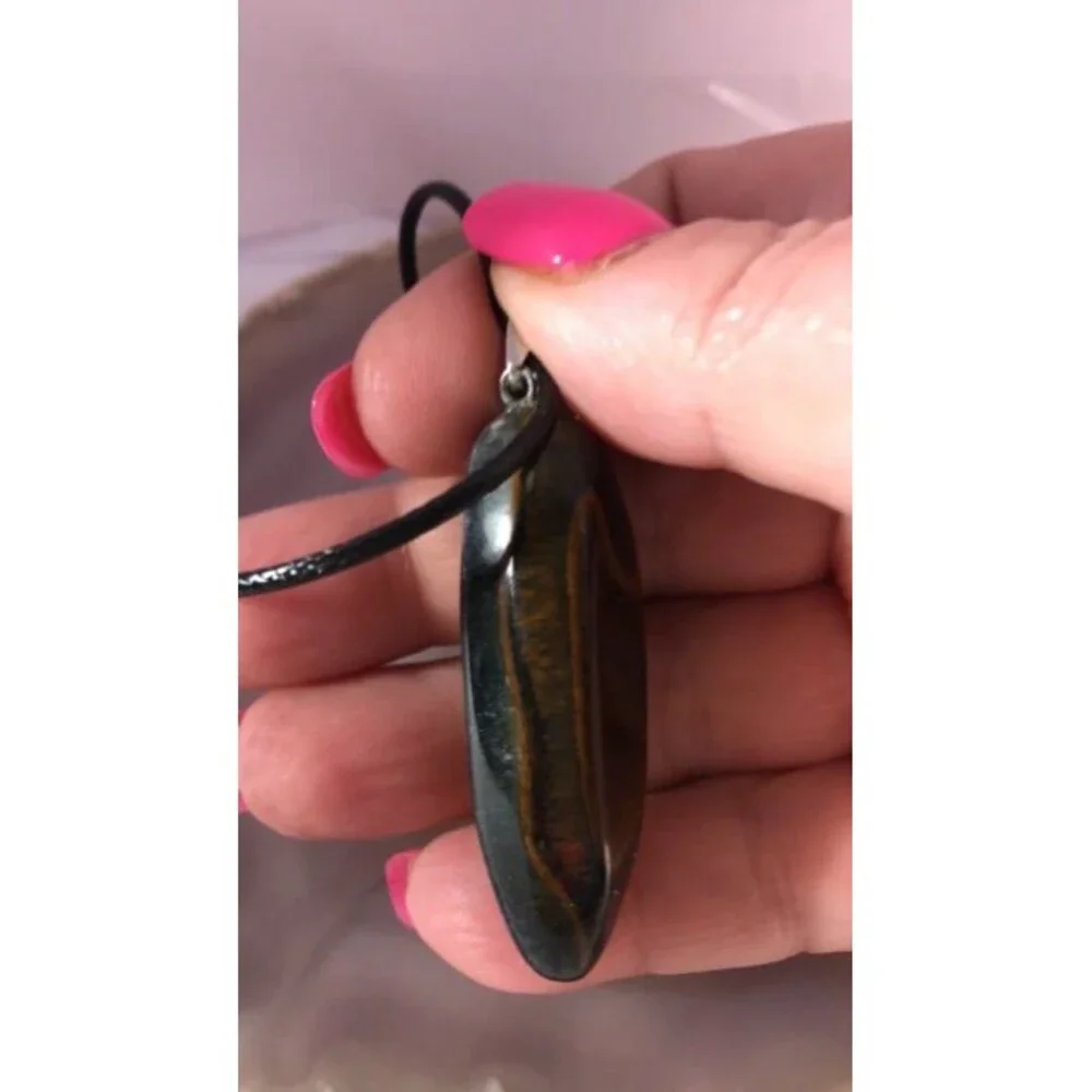Blue Tiger Eye Pendant